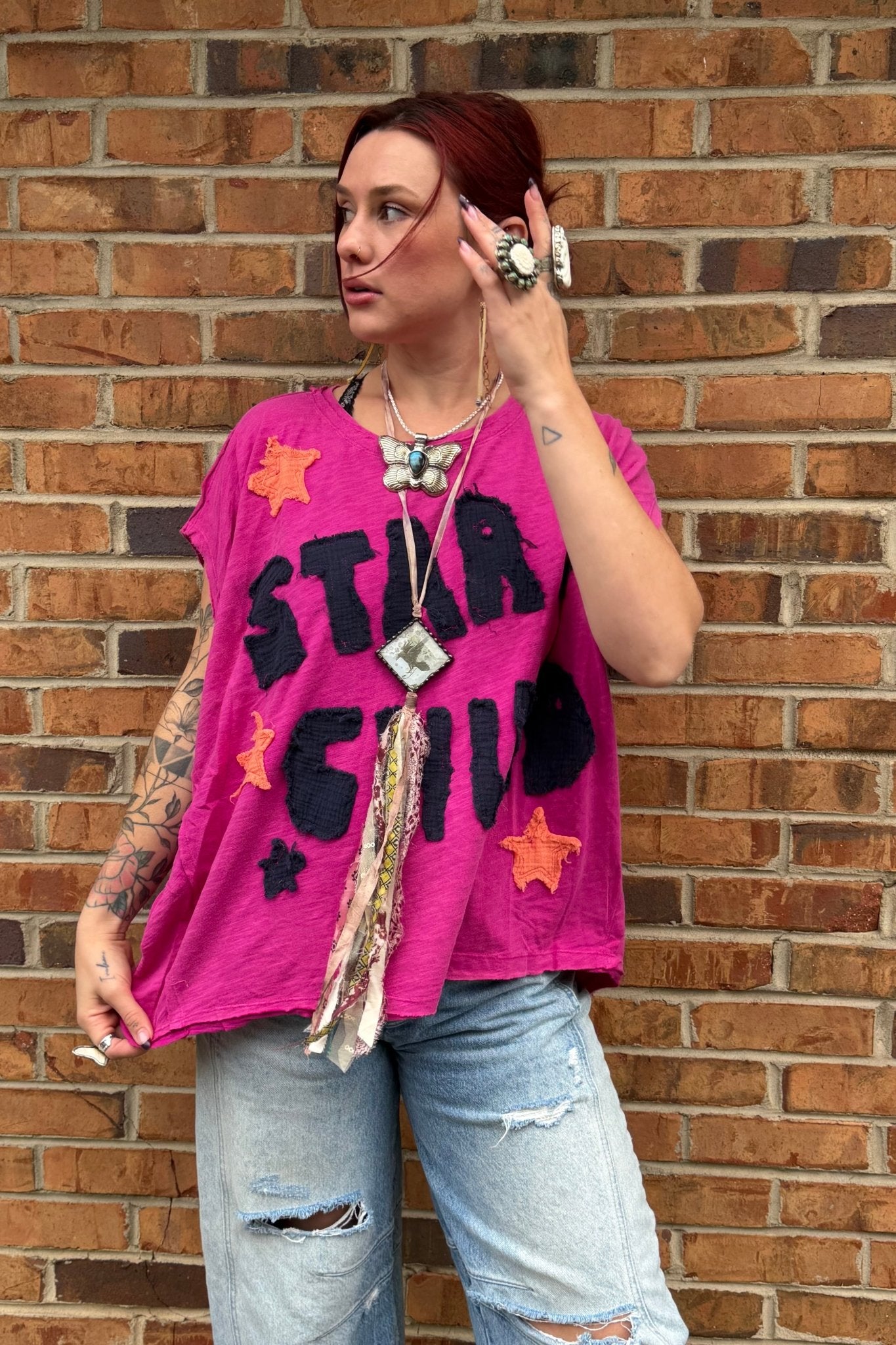 Star Child Short Sleeve Top - ivyandlavyboutique ivyandlavyboutique