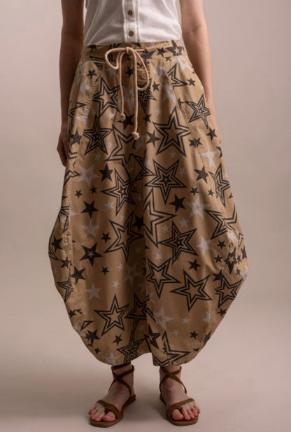 Star Dazer Tie Knot Parachute Skirt - ivyandlavyboutique Blue Velvet