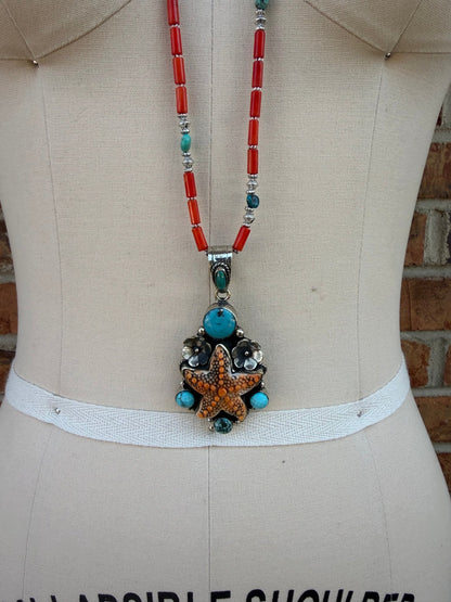 Starfish Fantasy Necklace - ivyandlavyboutique ivyandlavyboutique