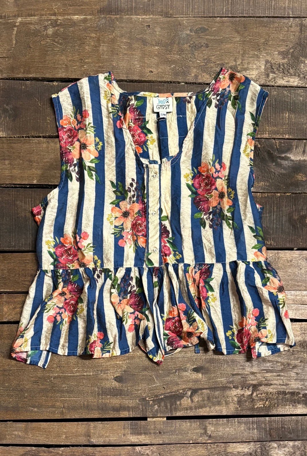 Starlight Drift Tank - Royal Stripe - ivyandlavyboutique Jaded Gypsy
