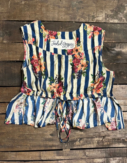 Starlight Drift Tank - Royal Stripe - ivyandlavyboutique Jaded Gypsy