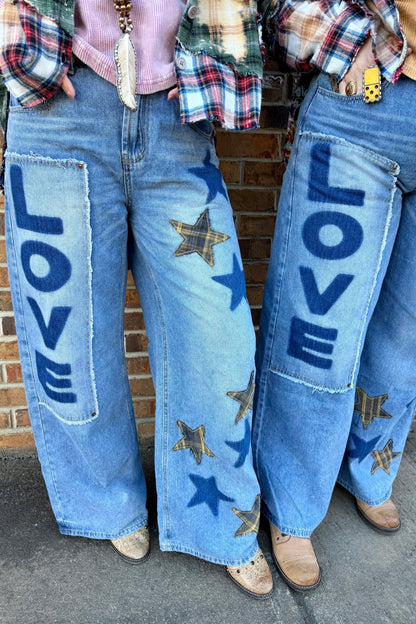 Starry Love Bootcut Pants - ivyandlavyboutique Oli&Hali