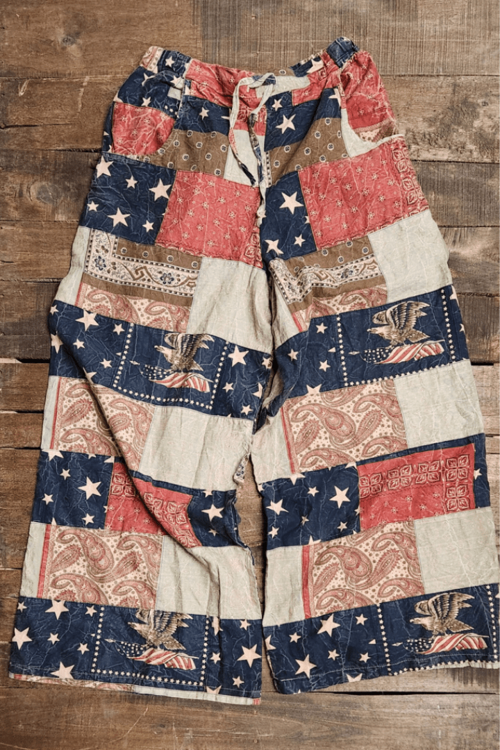Stars and Stripes Forever Pants - ivyandlavyboutique Jaded Gypsy
