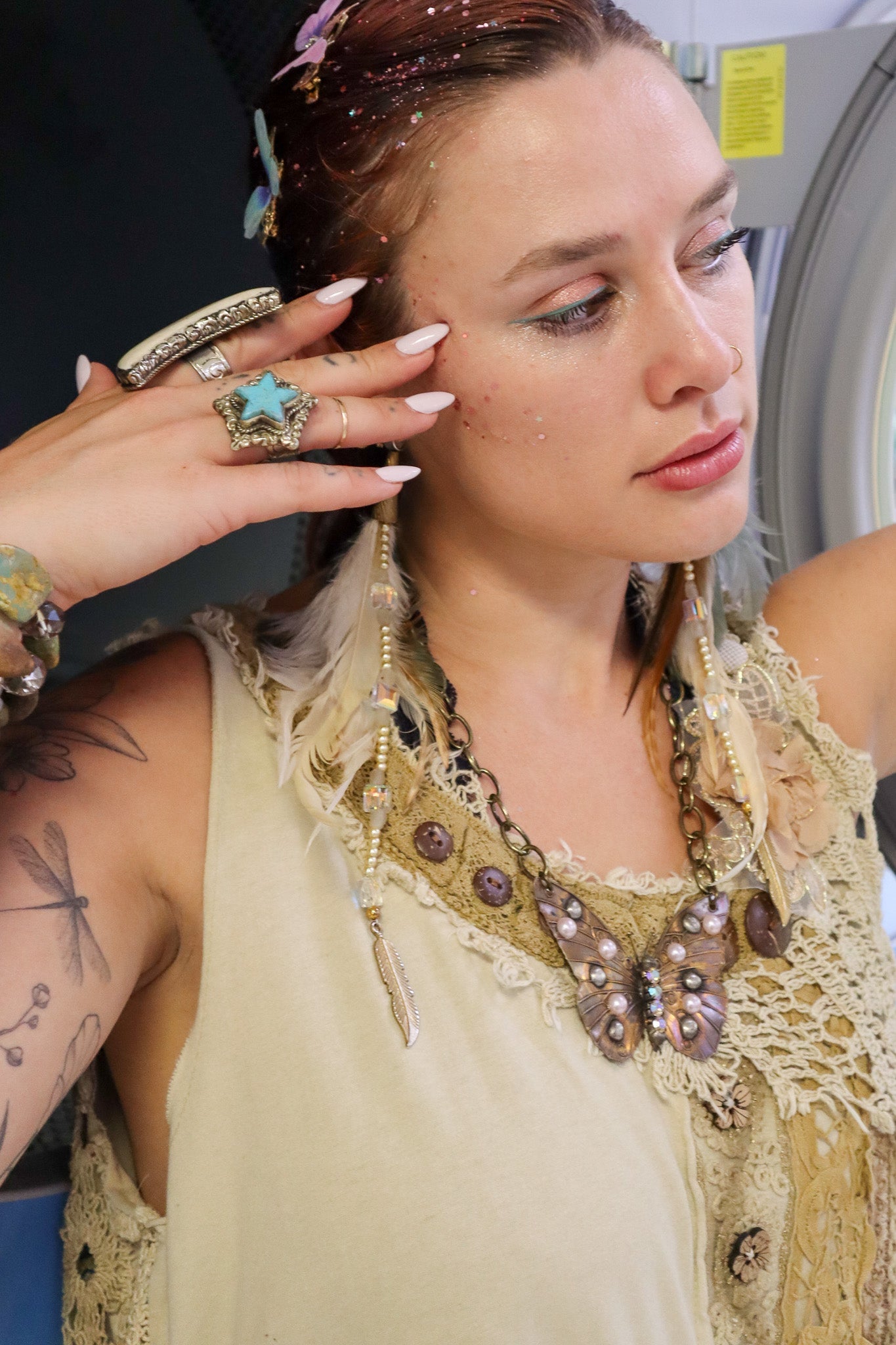 Stars in Turquoise Small Ring - ivyandlavyboutique ivyandlavyboutique