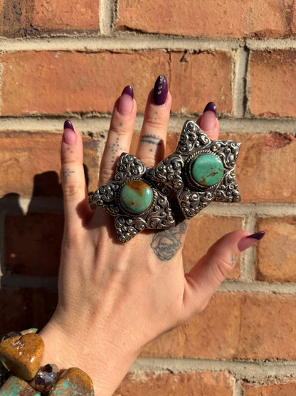 Stars Shape w/ Turquoise - ivyandlavyboutique ivyandlavyboutique