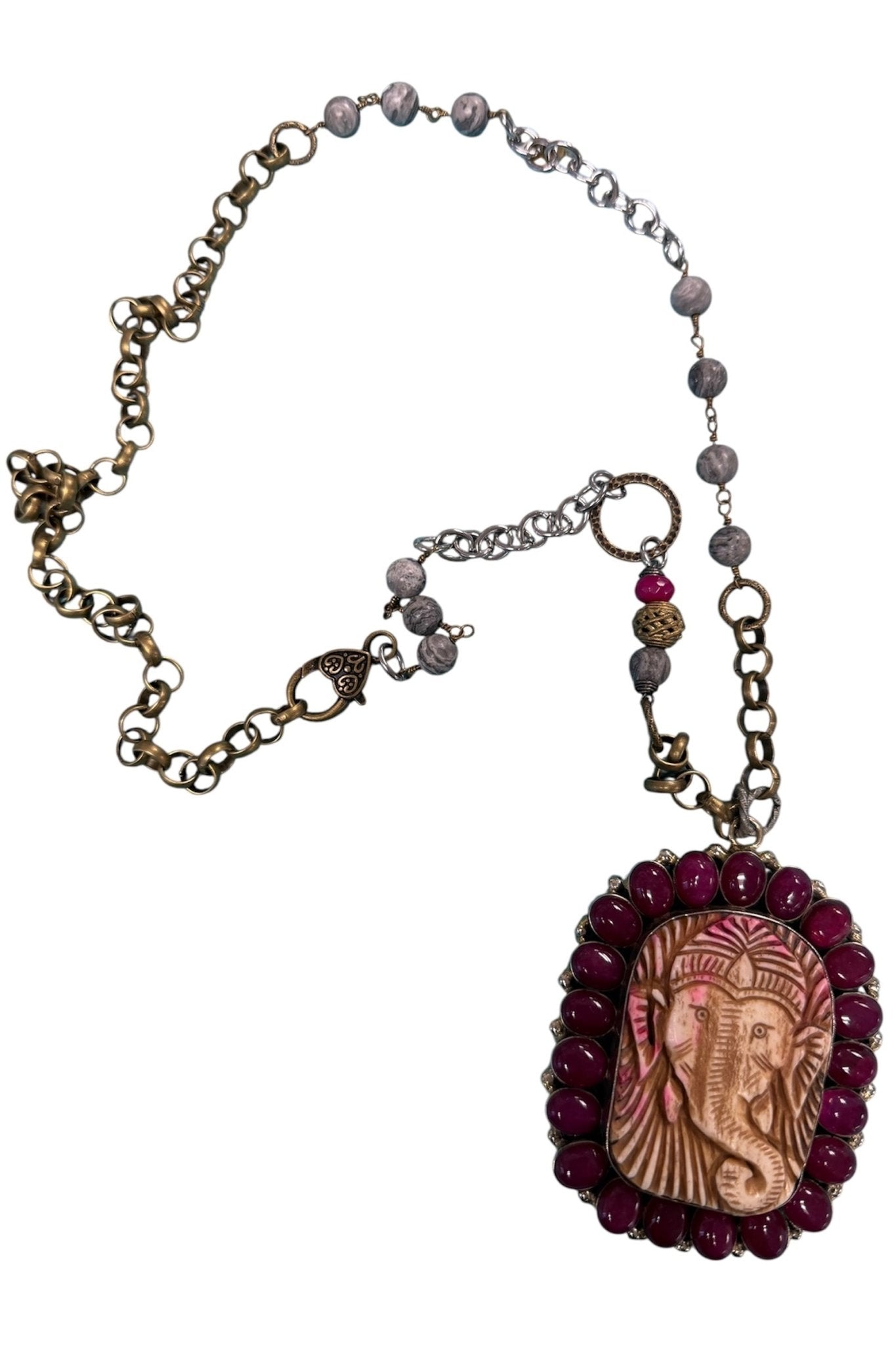 Statement Elephant Necklace - ivyandlavyboutique ivyandlavyboutique