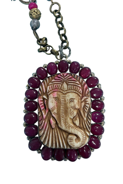 Statement Elephant Necklace - ivyandlavyboutique ivyandlavyboutique