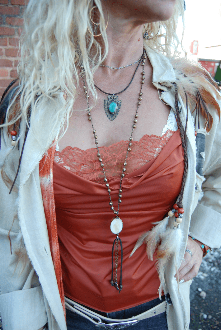 Statement Long Bone Pendant Drop Necklace - ivyandlavyboutique Spirit Lala