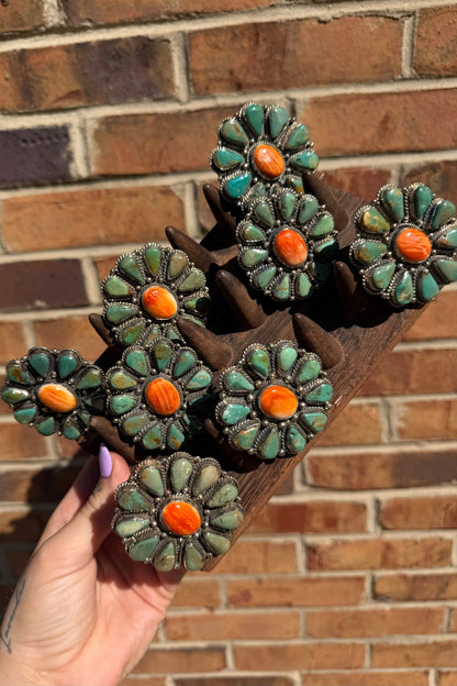 Statement Oval Flower Ring - ivyandlavyboutique ivyandlavyboutique