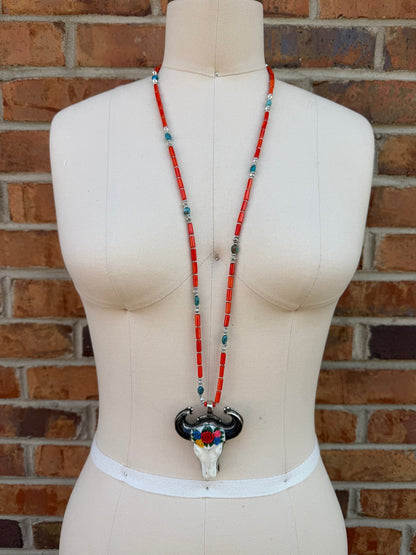 Steer Head Necklace - ivyandlavyboutique ivyandlavyboutique