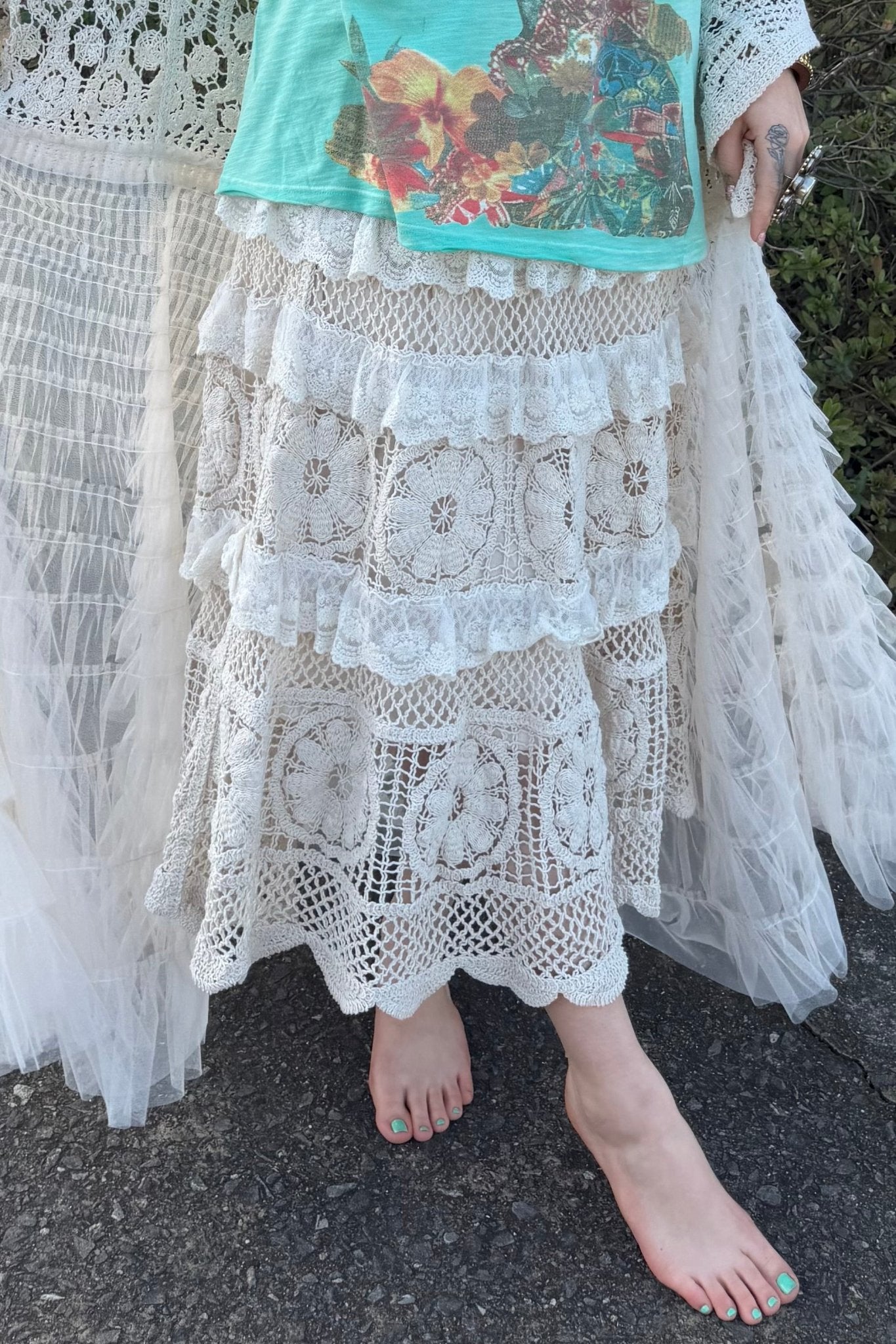 Stella Crochet Skirt - ivyandlavyboutique Pol Clothing