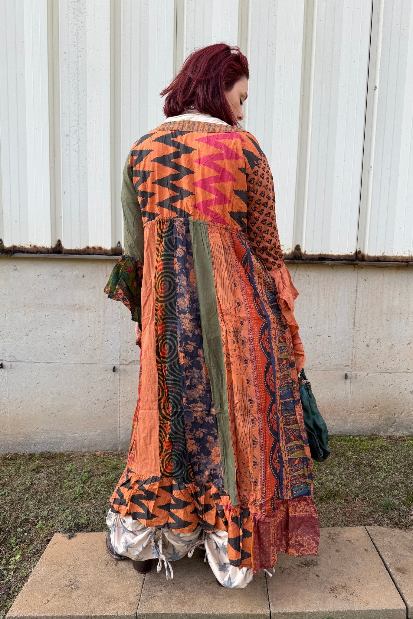 Stevie Nicks Bell Sleeve Button Front Kimono Top - ivyandlavyboutique Kathmandu Imports