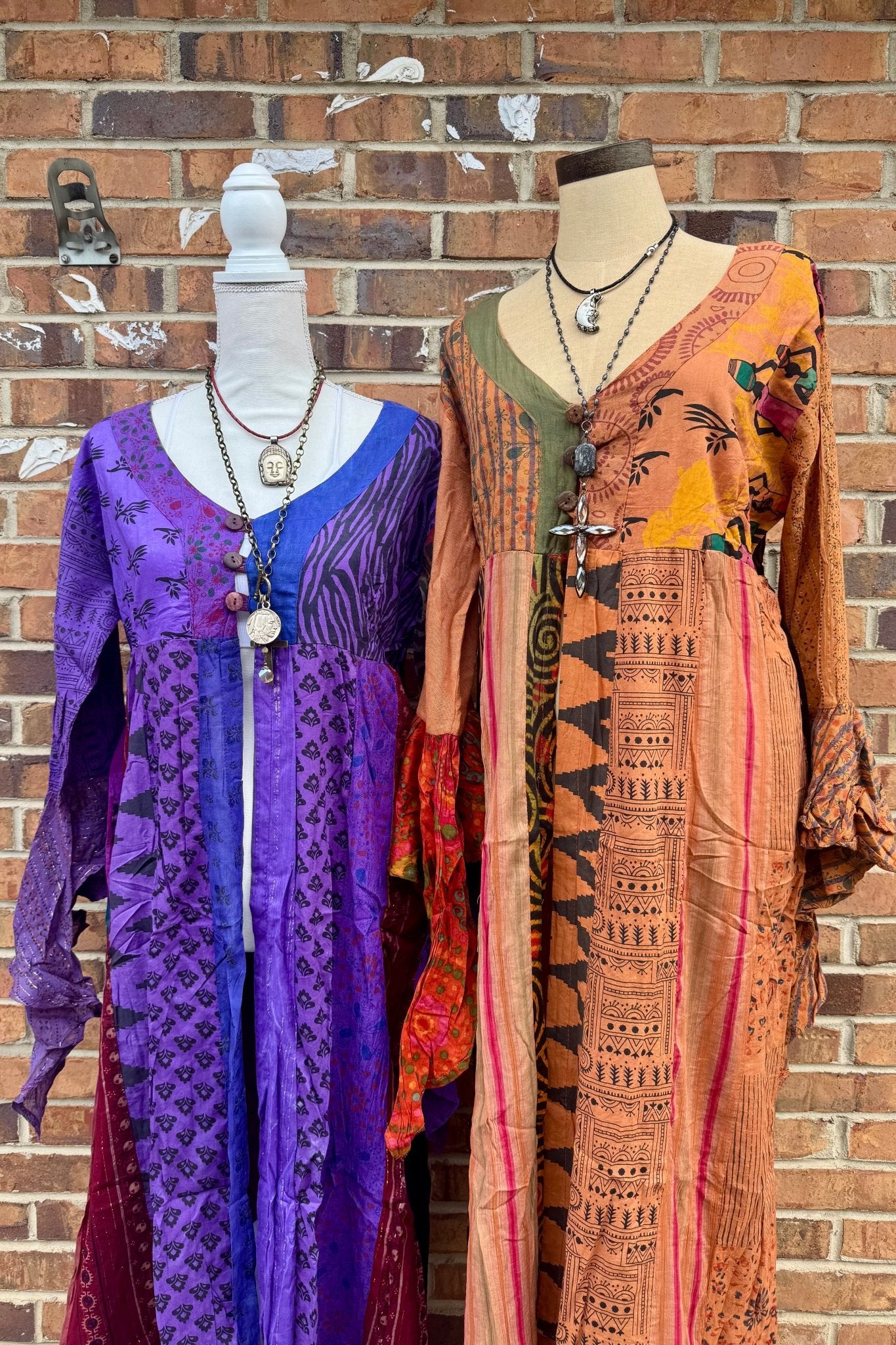 Stevie Nicks Bell Sleeve Button Front Kimono Top - ivyandlavyboutique Kathmandu Imports