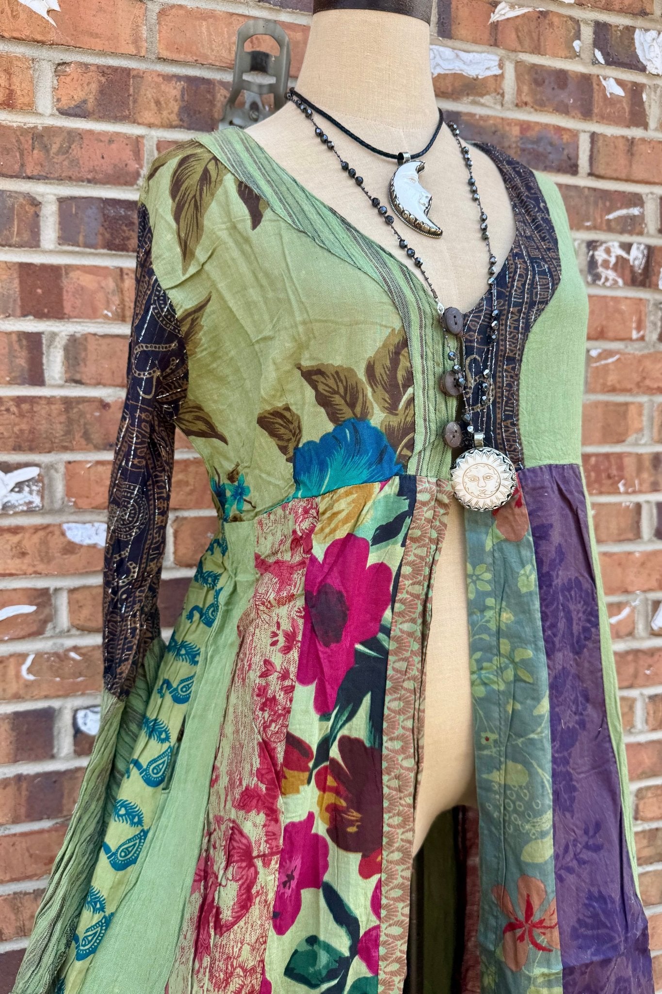Stevie Nicks Bell Sleeve Button Front Kimono Top - ivyandlavyboutique Kathmandu Imports