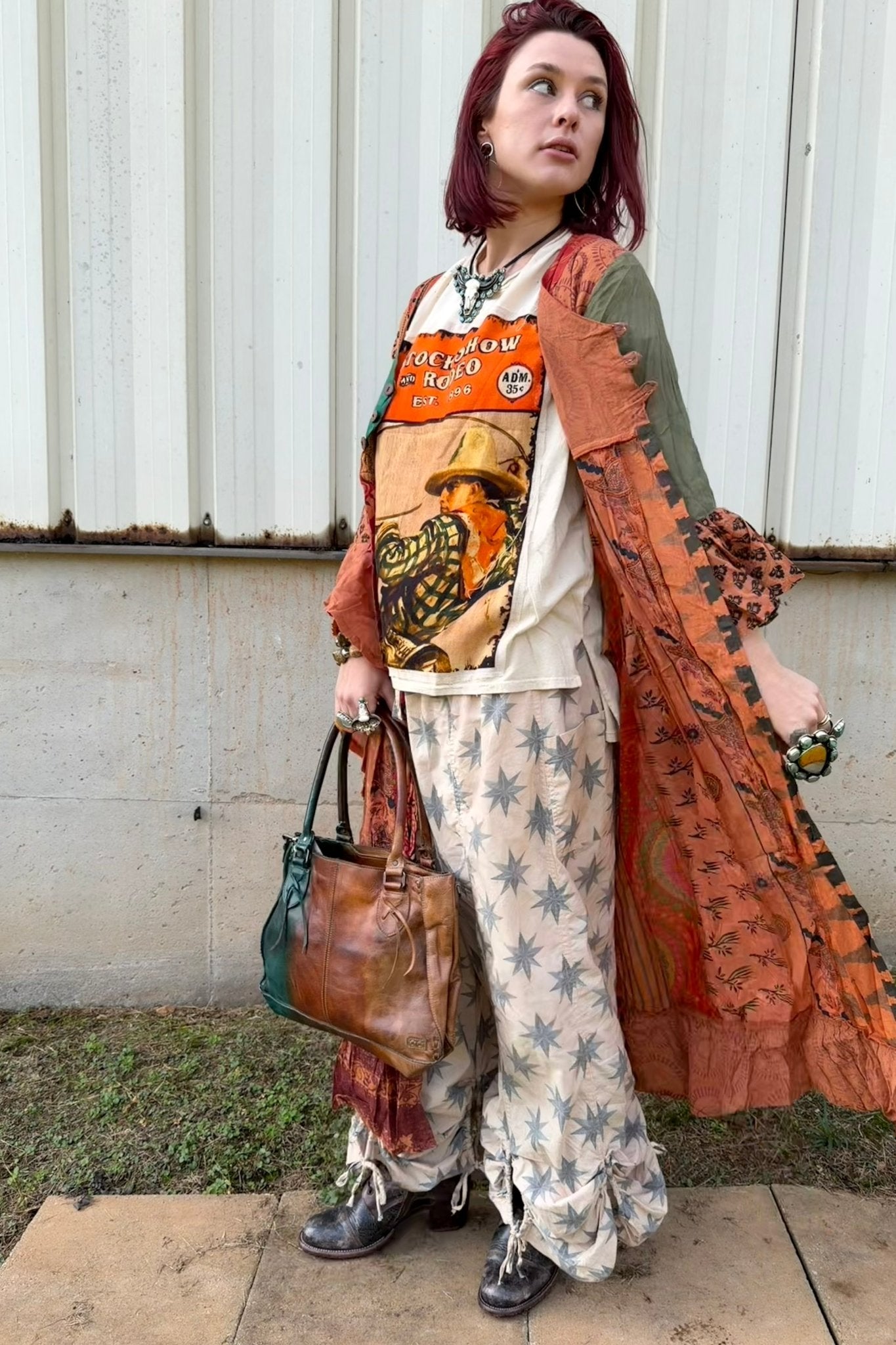 Stevie Nicks Bell Sleeve Button Front Kimono Top - ivyandlavyboutique Kathmandu Imports