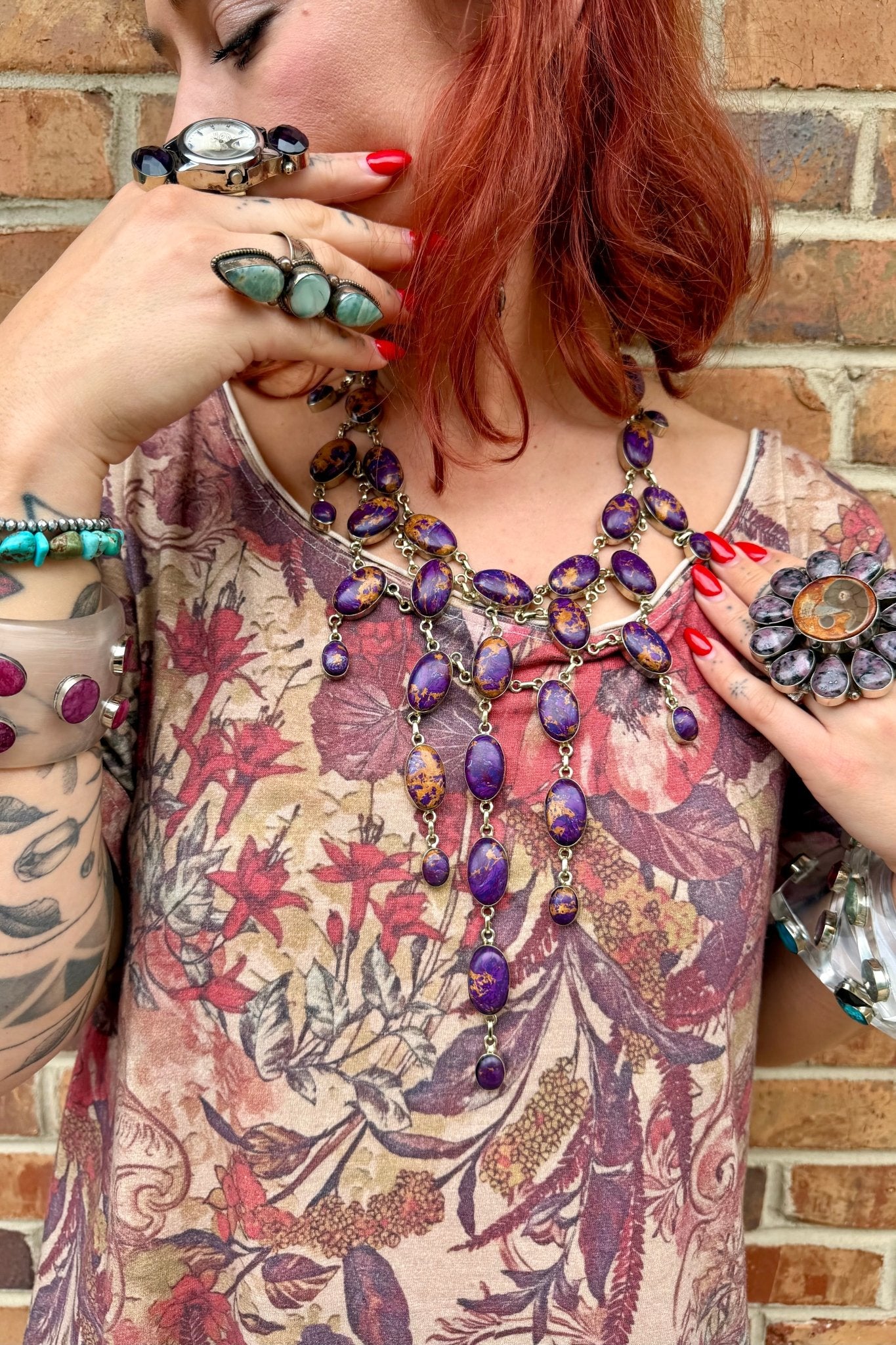 Stop In Your Tracks Statement Necklace - ivyandlavyboutique ivyandlavyboutique
