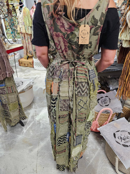 Storybook Square Patched Dress - ivyandlavyboutique A Rare Bird Shop