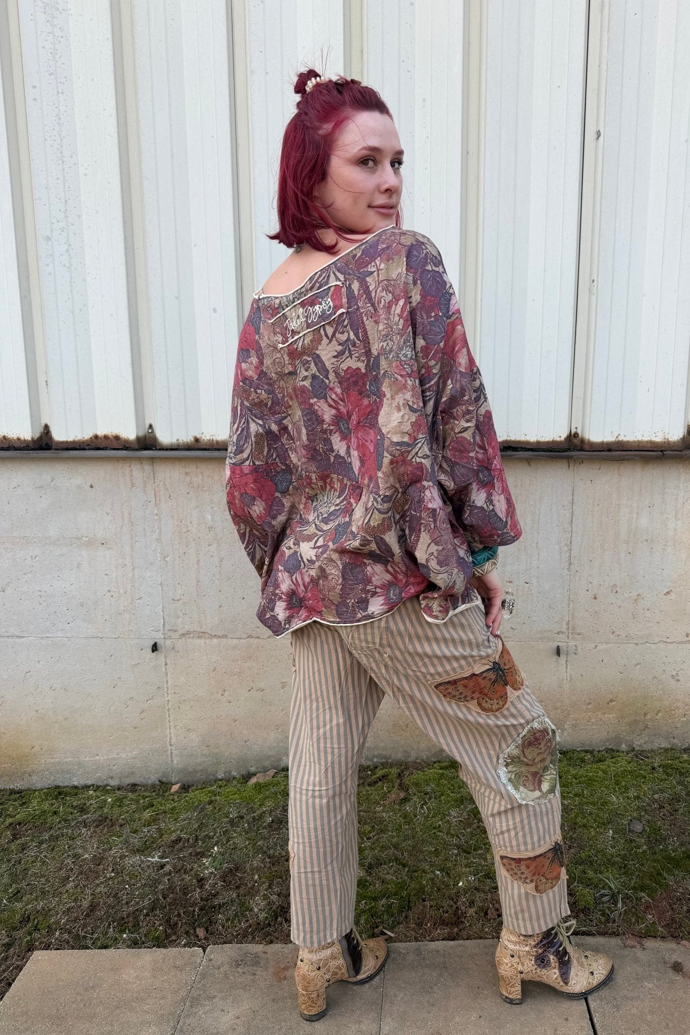 Striped Butterfly Pant - ivyandlavyboutique A Rare Bird Shop