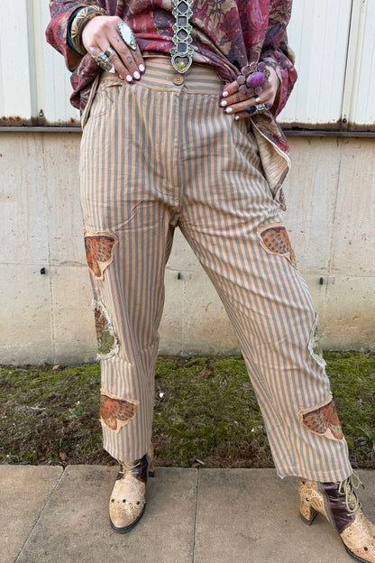 Striped Butterfly Pant - ivyandlavyboutique A Rare Bird Shop