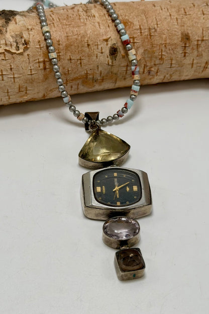Stuck in Time Necklace - ivyandlavyboutique ivyandlavyboutique
