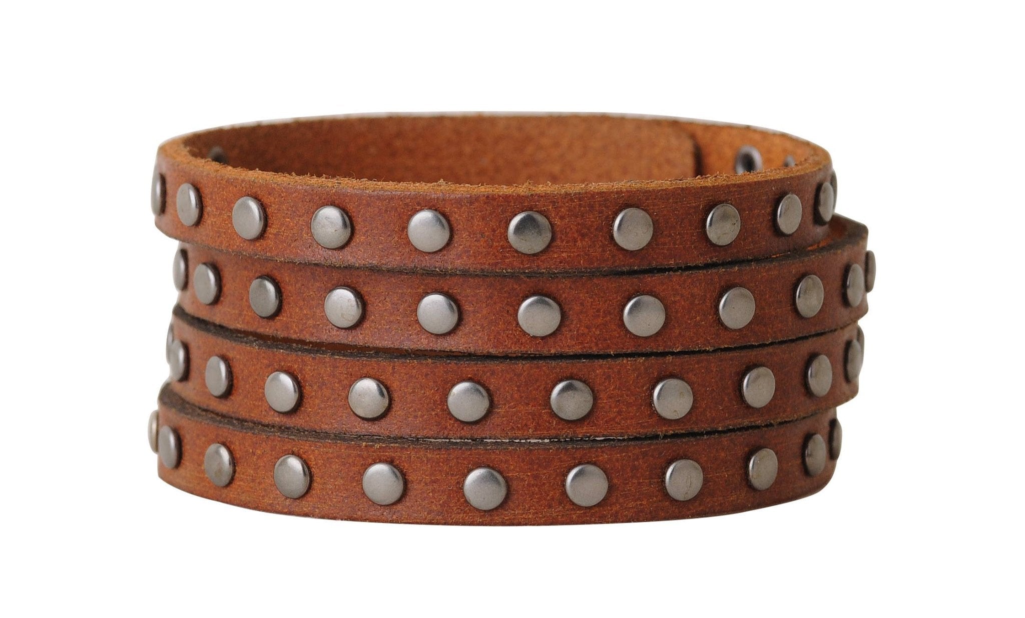 Studded Cuff: TAN - ivyandlavyboutique Most Wanted USA