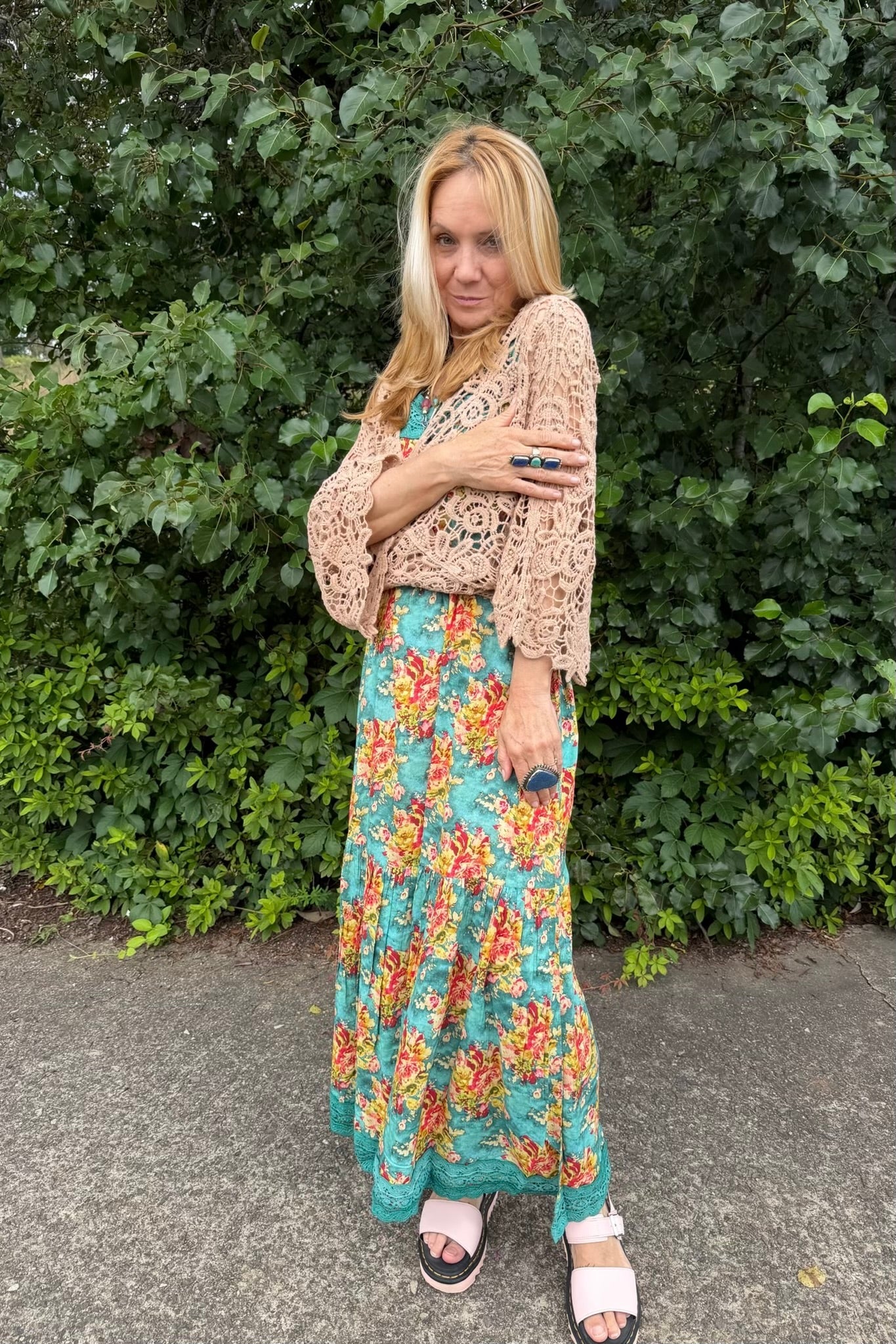 Summer Maxi Dress w/ Tie Straps - ivyandlavyboutique A Rare Bird Shop