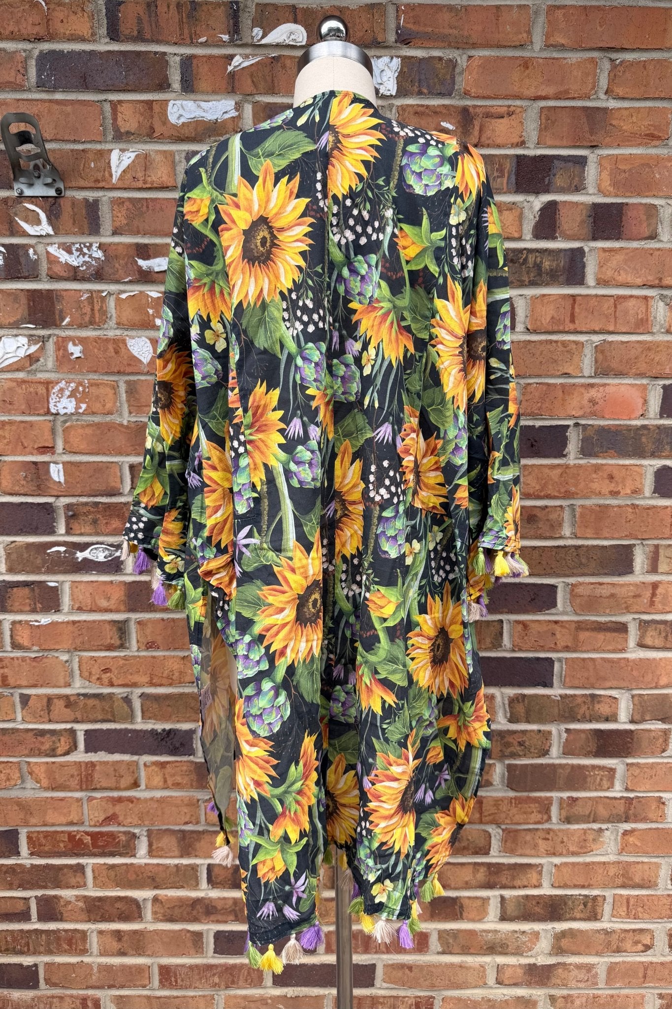 Sunflower Picking Kimono - ivyandlavyboutique A Rare Bird Shop