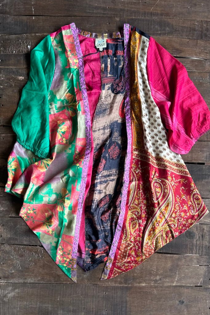 Sunrise Sari Kimono - ivyandlavyboutique Jaded Gypsy