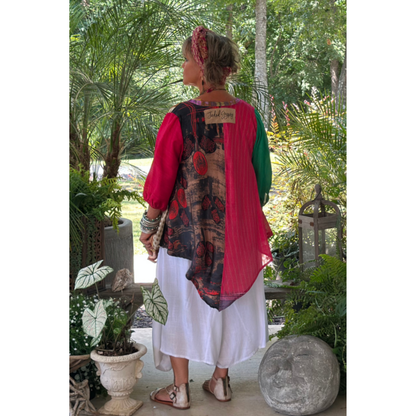 Sunrise Sari Kimono - ivyandlavyboutique Jaded Gypsy