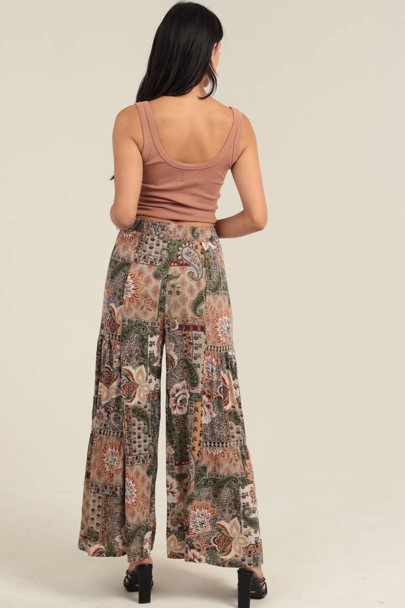Sunset Flit Wide Leg Pant - ivyandlavyboutique ANGIE