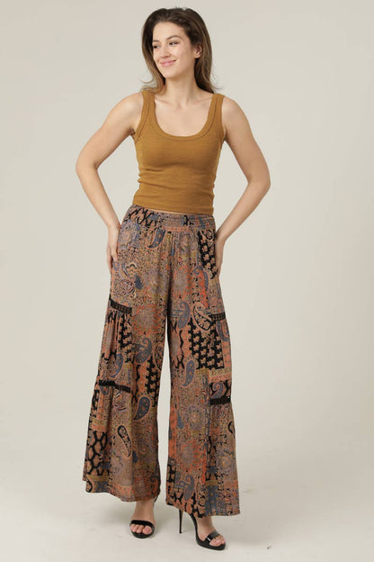 Sunset Flit Wide Leg Pant - ivyandlavyboutique ANGIE