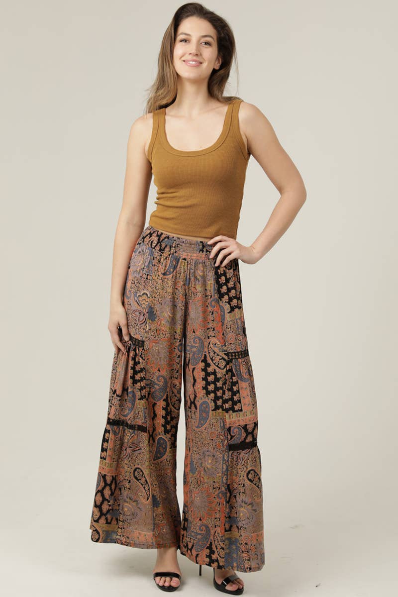 Sunset Flit Wide Leg Pant - ivyandlavyboutique ANGIE