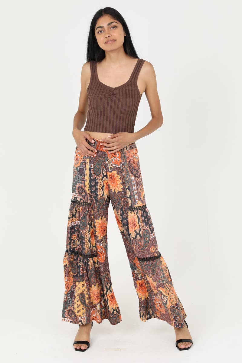 Sunset Flit Wide Leg Pant - ivyandlavyboutique ANGIE