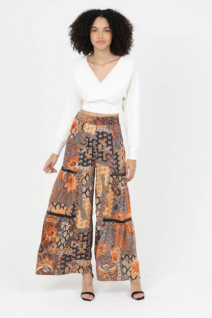 Sunset Flit Wide Leg Pant - ivyandlavyboutique ANGIE