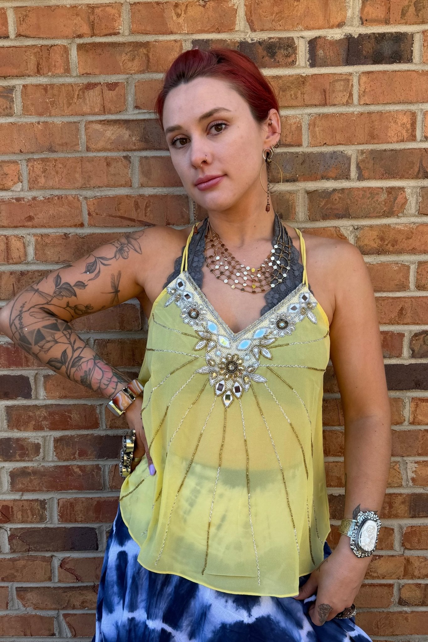 Sunshine Sheer Tank - ivyandlavyboutique LA Skirts