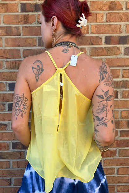 Sunshine Sheer Tank - ivyandlavyboutique LA Skirts