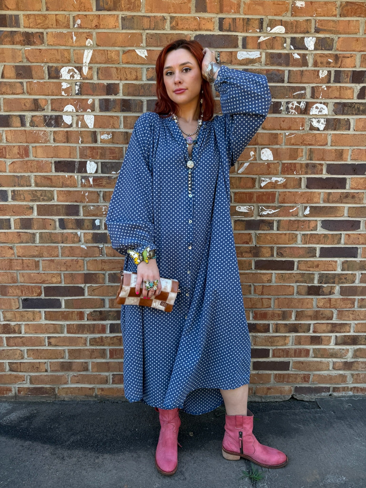 Sweet Nothings Button Down Dress in Navy - ivyandlavyboutique Jaded Gypsy