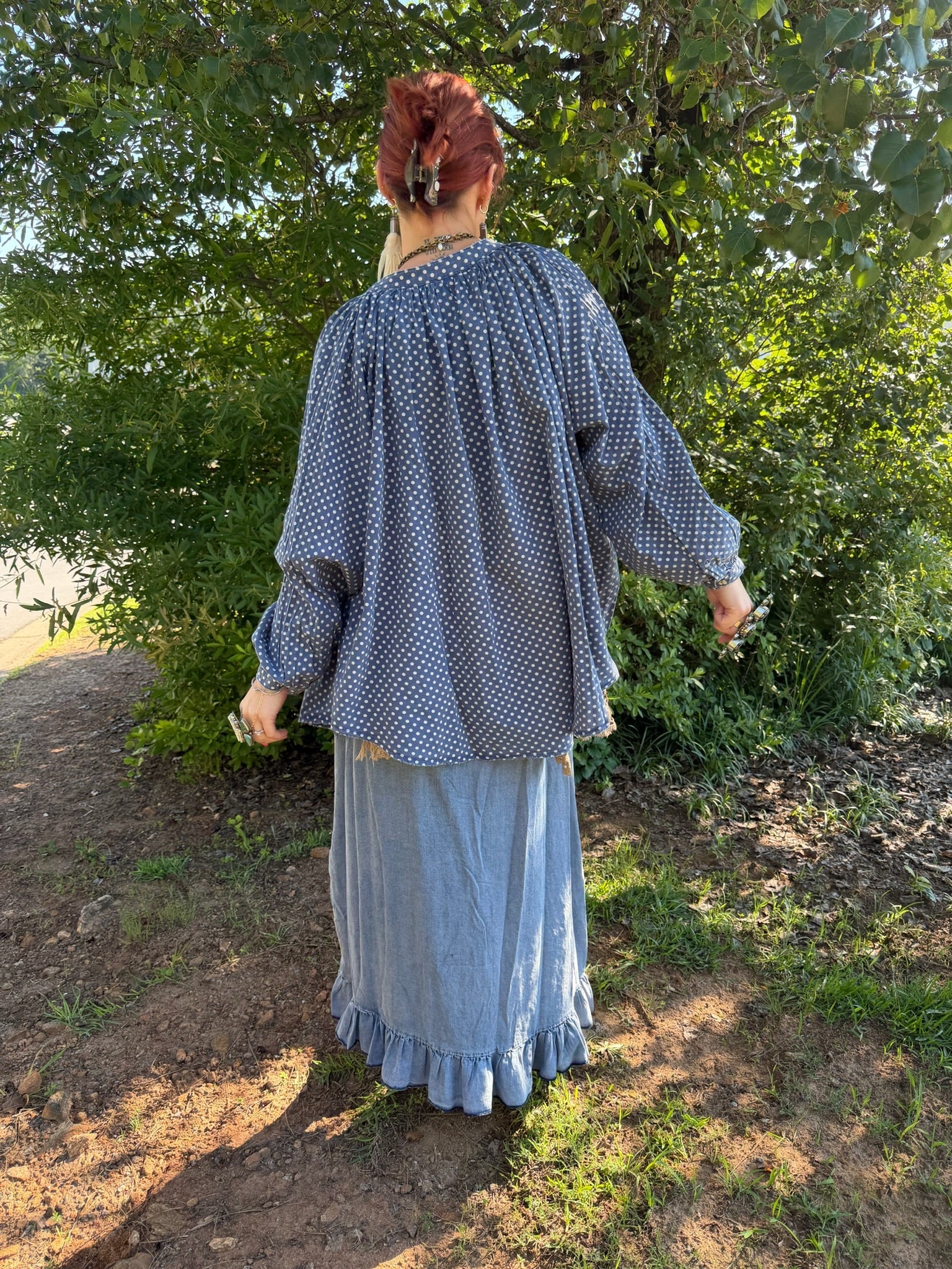 Sweet Nothings Shirt in Navy - ivyandlavyboutique Jaded Gypsy