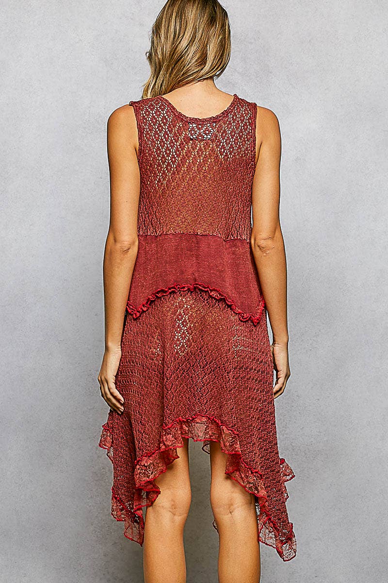 SweetDreams Fitted Cotton Weaving Ruffle Dress - ivyandlavyboutique Pol Clothing