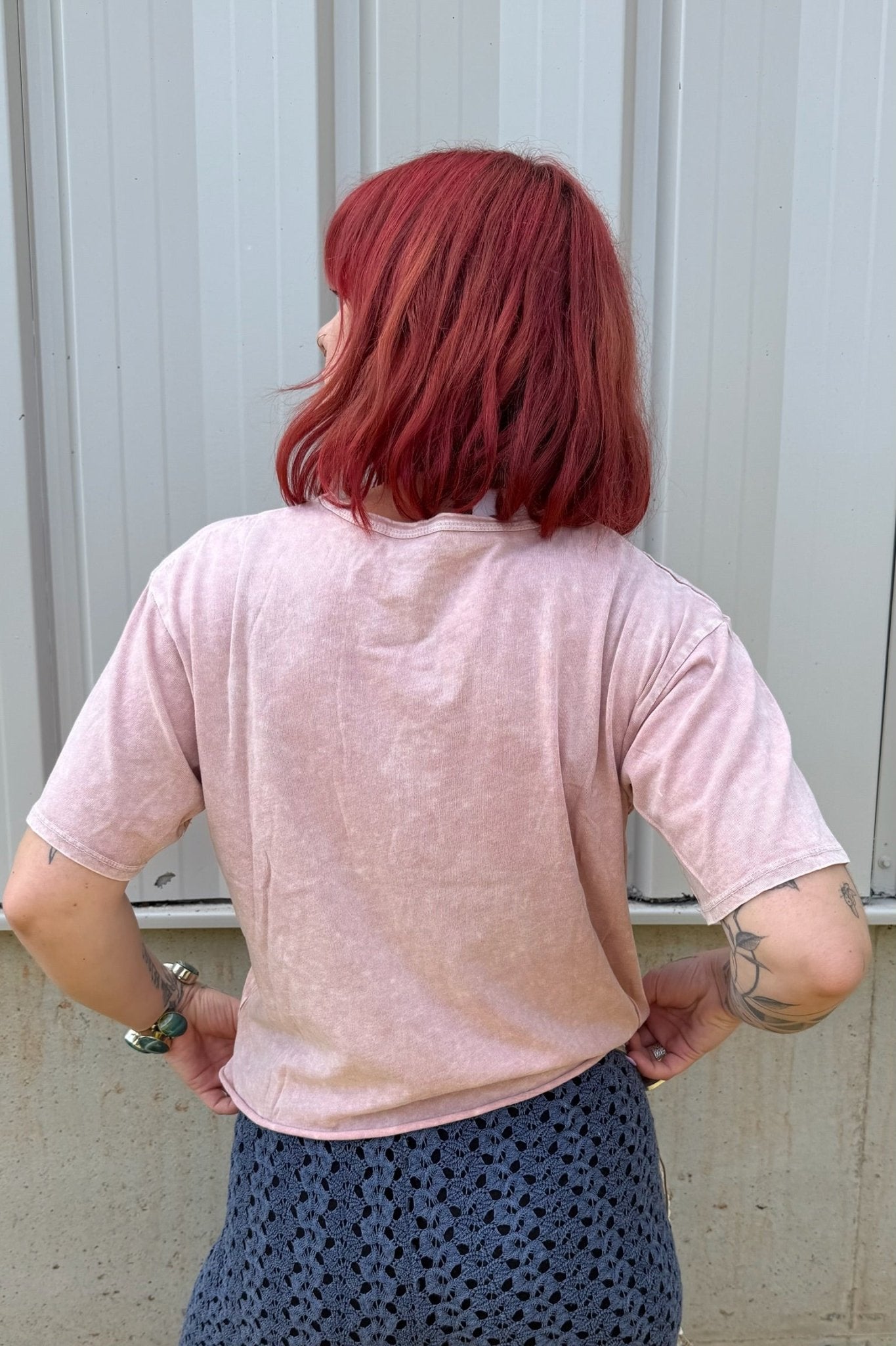 Swing Tee Butterflies & Roses - ivyandlavyboutique Caution to the wind