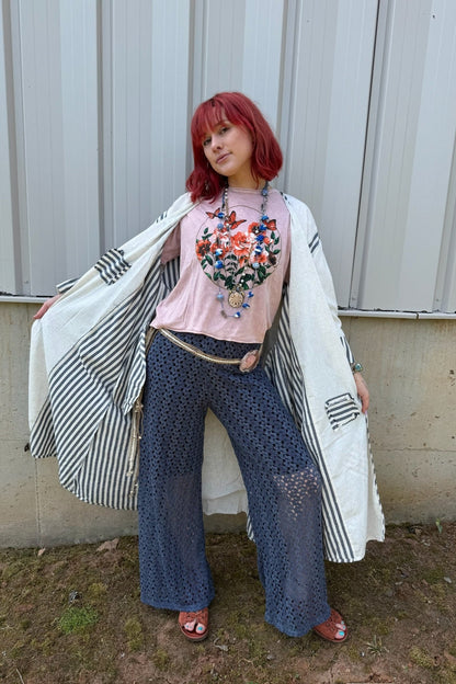 Swing Tee Butterflies & Roses - ivyandlavyboutique Caution to the wind