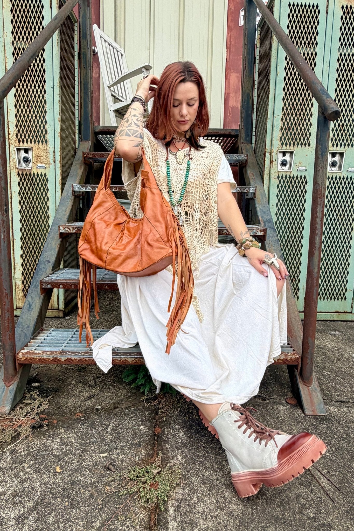 T-Shirt Dress with Patchwork of Indian Chief - ivyandlavyboutique LeParisPetit by I Love Linen