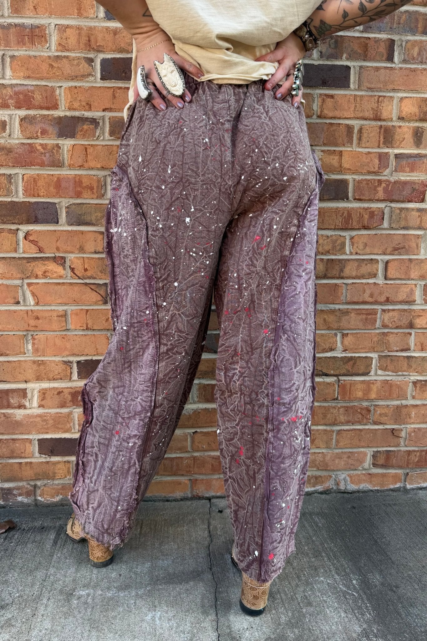 Taking Sides Pants - Sunset - ivyandlavyboutique Jaded Gypsy