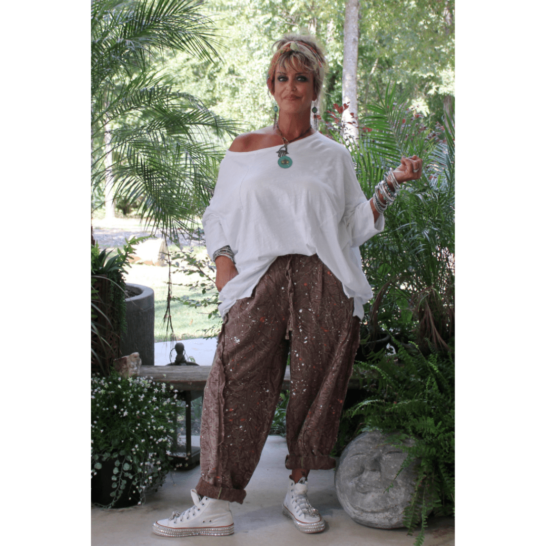 Taking Sides Pants - Sunset - ivyandlavyboutique Jaded Gypsy