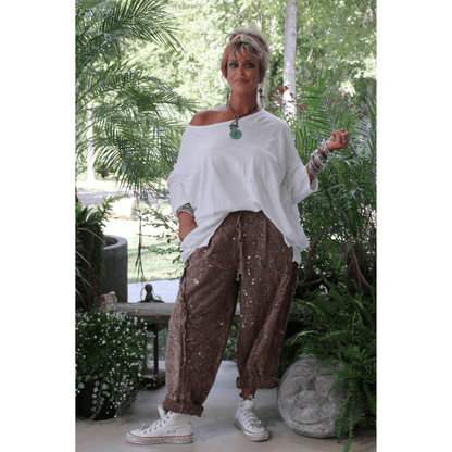 Taking Sides Pants - Sunset - ivyandlavyboutique Jaded Gypsy