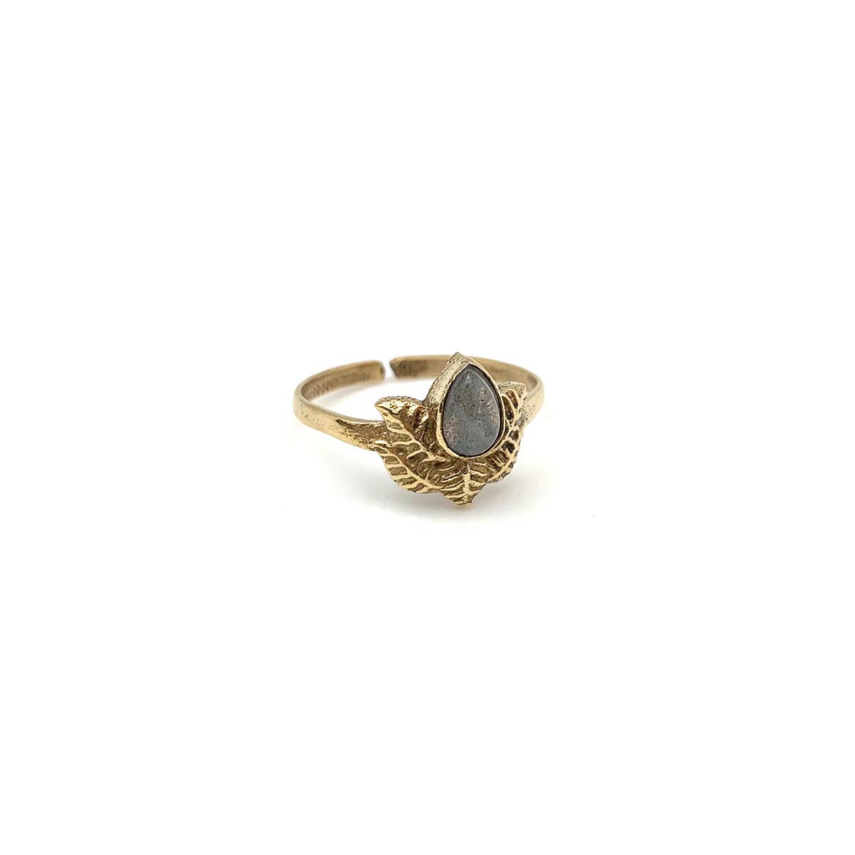 Tanvi Collection Ring - Gold with Labradorite - ivyandlavyboutique Anju Jewelry