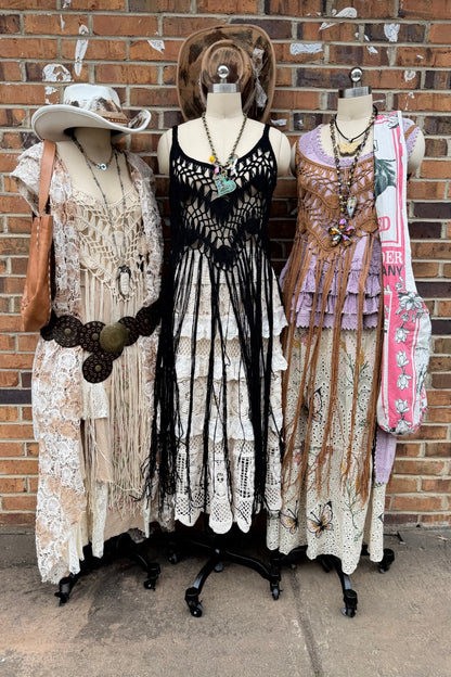 Tassel Fringe Crochet Kimono: Bold Styling Cover - Up - ivyandlavyboutique Leto Accessories