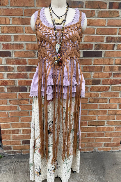 Tassel Fringe Crochet Kimono: Bold Styling Cover - Up - ivyandlavyboutique Leto Accessories