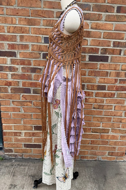 Tassel Fringe Crochet Kimono: Bold Styling Cover - Up - ivyandlavyboutique Leto Accessories