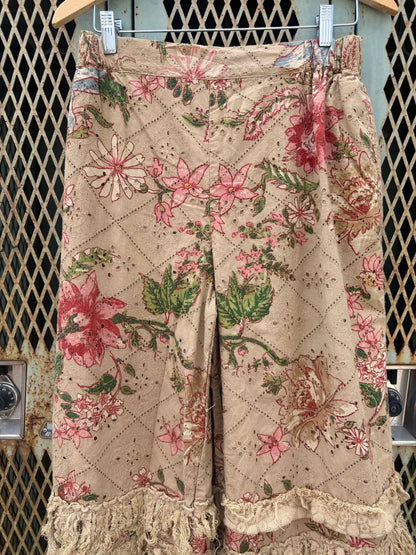 Tattered Flowers Pants - ivyandlavyboutique A Rare Bird Shop